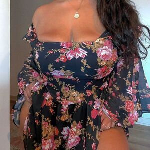 Floral Off-Shoulder Dress